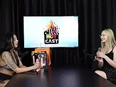 naughty latina vivan lola teases in sheer lingerie during wild brazilian casting interview