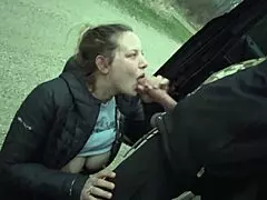 hey check out this hot mom sucking cock publicly on new years then getting double stuffed with toys and monster cock kinky outdoor fun