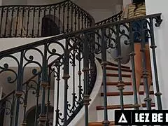 lez be bad, housemaid gal ritchie fucks housewife kenzie taylor raw with strapon??