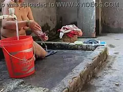 Big boob Indian bhabhi flashes wet pussy outdoors craving more