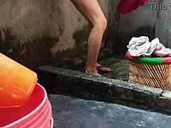 Big boob Indian bhabhi flashes wet pussy outdoors craving more