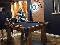 wanna bet high stakes on pool table loser pays with pussy?