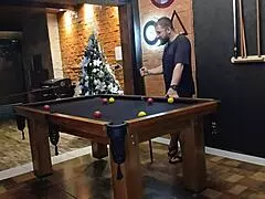 wanna bet high stakes on pool table loser pays with pussy?