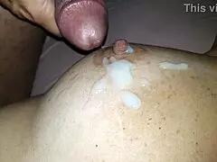 Hot Wife Exposes Huge Natural Tits Begs Massive Cumshot Cuck Licks Cleanup