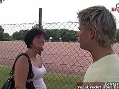 deutsche hausfrau on the street gets picked up for fat chubby sex fun