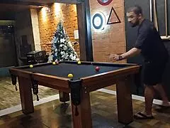 wanna bet high stakes on pool table loser pays with pussy?