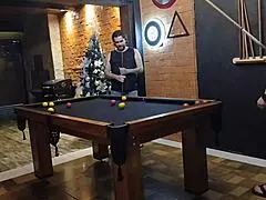 wanna bet high stakes on pool table loser pays with pussy?