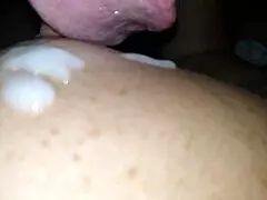Hot Wife Exposes Huge Natural Tits Begs Massive Cumshot Cuck Licks Cleanup