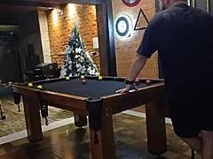 wanna bet high stakes on pool table loser pays with pussy?