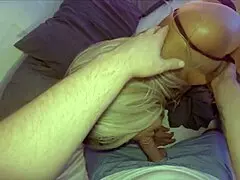 stepmom's waiting in your bed to take your cock in her pussy and ass creampie