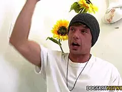 Brandi Love watches stepson fuck her with two monster black cocks facial