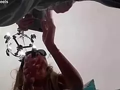 Think you can handle this perfect MILF deepthroat gagging on monster cock cum swallow?