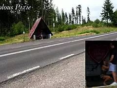 Hot risky public fucks caught by strangers with bj orgasms flashing