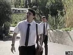 Young Religious Guys Pound Huge Tits Granny Dee Williams in Wild Group Fuck!