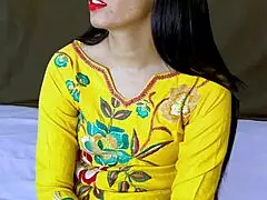 rich indian lady's tight pussy hammered hard by servant's big cock missionary