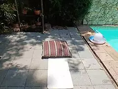 pool suruba with big ass milf gagging on monster cocks deepthroat