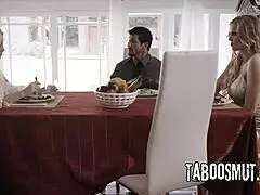 stepdaddy interviews kenzie taylor and carolina sweets in kinky lingerie threesome