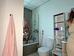 stepmom's naked big ass makes stepson lose control and creampie her deep