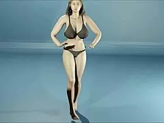 nude milf shakes big tits and ass dancing in night club