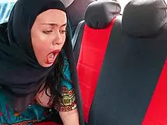 the hijab-wearing indian stepmother climbs into the car, her body aching as her lover bends her over for deep taboo thrusts in doggystyle.