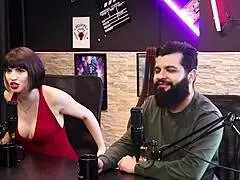 lady snow and lord kenobi share SENSUAL CAST highlights with SHEER RED outfits in part 4 outdoor play