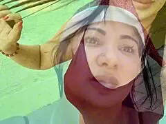 swimming pool sex turns steamy as latina flashes her big clit before anal ride