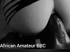 African Amateur BBC Slams Tight Pussy Until She Cums Hard