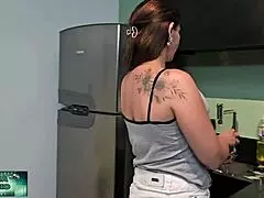 mama studio brazilian milf cunhada offers janta to cunhado anal creampie big cock interracial