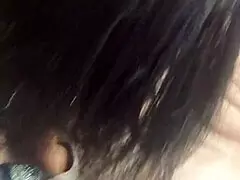 real amateur wife takes deepthroat blowjob then anal pounding at home