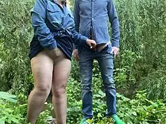 i cherish every kinky outdoor handjob and dirty fuck moment with my chubby hairy stepmom in law