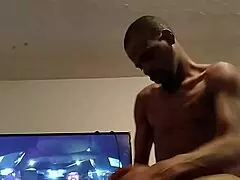 fat ebony bitch bends over for backshots from monster cock doggystyle