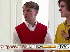Jamie and Kayla swap stepsons suck fuck hard cocks cum orgy cunilingus big ass horny cougars old young pussy horny