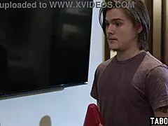 milf stepmom lauren phillips deepthroats and instructs stepson on taboo blowjob