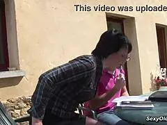 sexy french housewife lucie luke takes anal pounding outdoors!