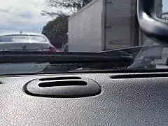 Brazilian milf driver gives nonstop deepthroat blowjob with big tits flashing in car