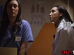 nurse sinn sage begs vicki chase's big ass tongue in hospital heat