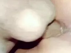 Watch this tight Indian pussy get fucked doggystyle up close JanviBhabhi