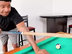 two bbc studs stuff curvy milf's holes in creampie corner pocket mmf slam