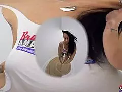 inked brunette kali ryder rims deep then slurps hard cock with dirty talk