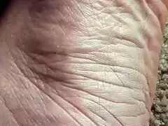 i shrunk him tiny into my huge foot creases for fetish play - so hot!