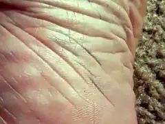 i shrunk him tiny into my huge foot creases for fetish play - so hot!