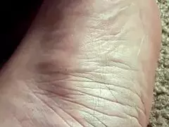 i shrunk him tiny into my huge foot creases for fetish play - so hot!