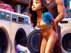 Ai laundry sex with hot milf mother in law pounding ass