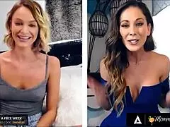 Emma hix and stepmom cherie deville finger wet pussies together