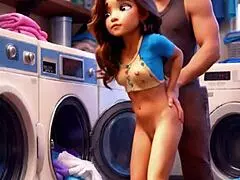 Ai laundry sex with hot milf mother in law pounding ass