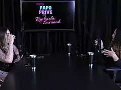 charlotte talks fish collection then gets humiliated in sheer red watch her