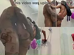 preview mystikal menace's bubble butt wrecked in shower facial