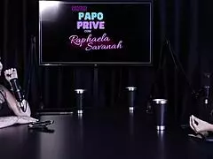 charlotte talks fish collection then gets humiliated in sheer red watch her