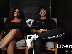 Wife of the Cuckold Husband Sucks Cock Right in Front of Him