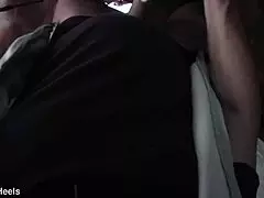 Beautiful milf takes cash for gagging deepthroat cum swallow POV